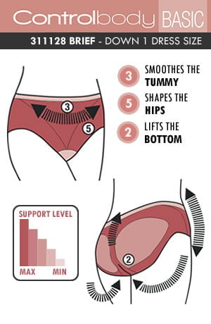 Control Body Shaping Brief Bianco