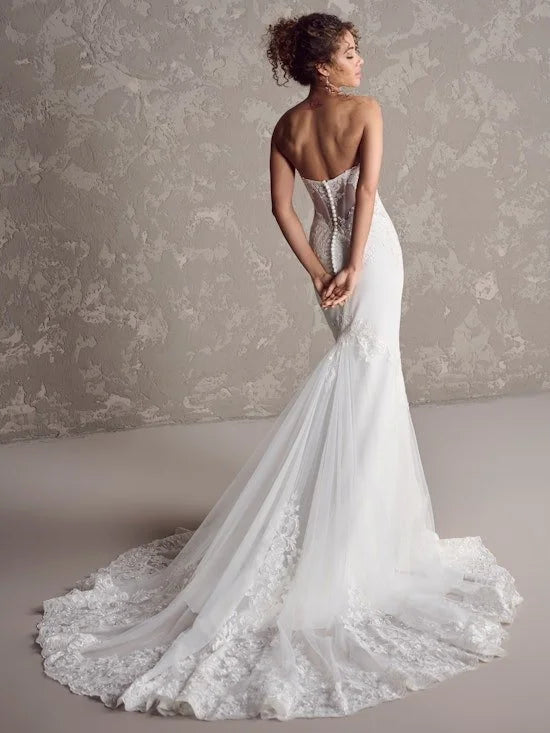 Rebecca Ingram Bridal Gown -Felicia - 24RK147A01 - Sleeves Sold Separately