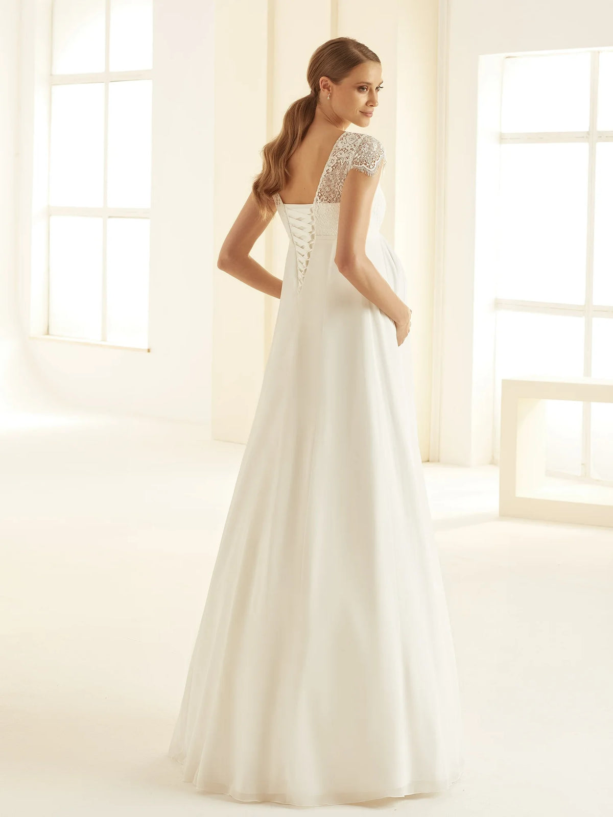 Bianco Evento Bridal Maternity Gown- Bernadette
