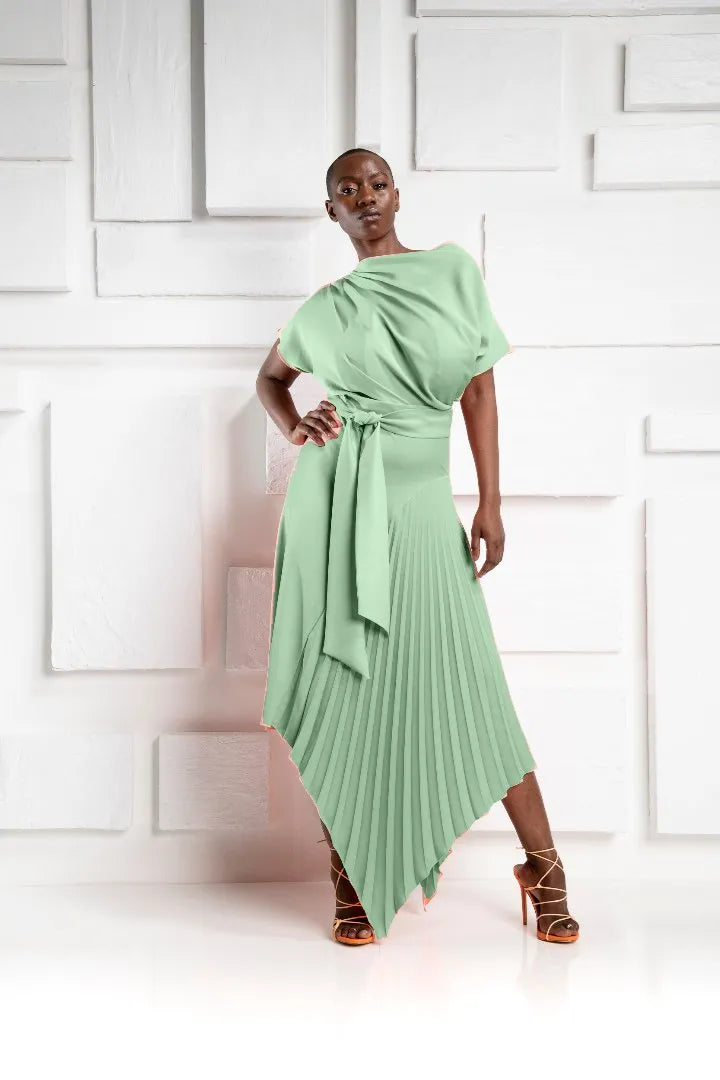 Kevan Jon Mila Pleat Dress