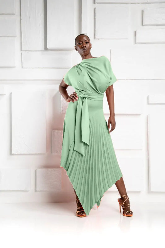 Kevan Jon Mila Pleat Dress