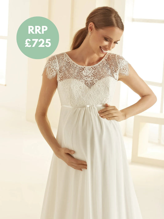 Bianco Evento Bridal Maternity Gown- Bernadette