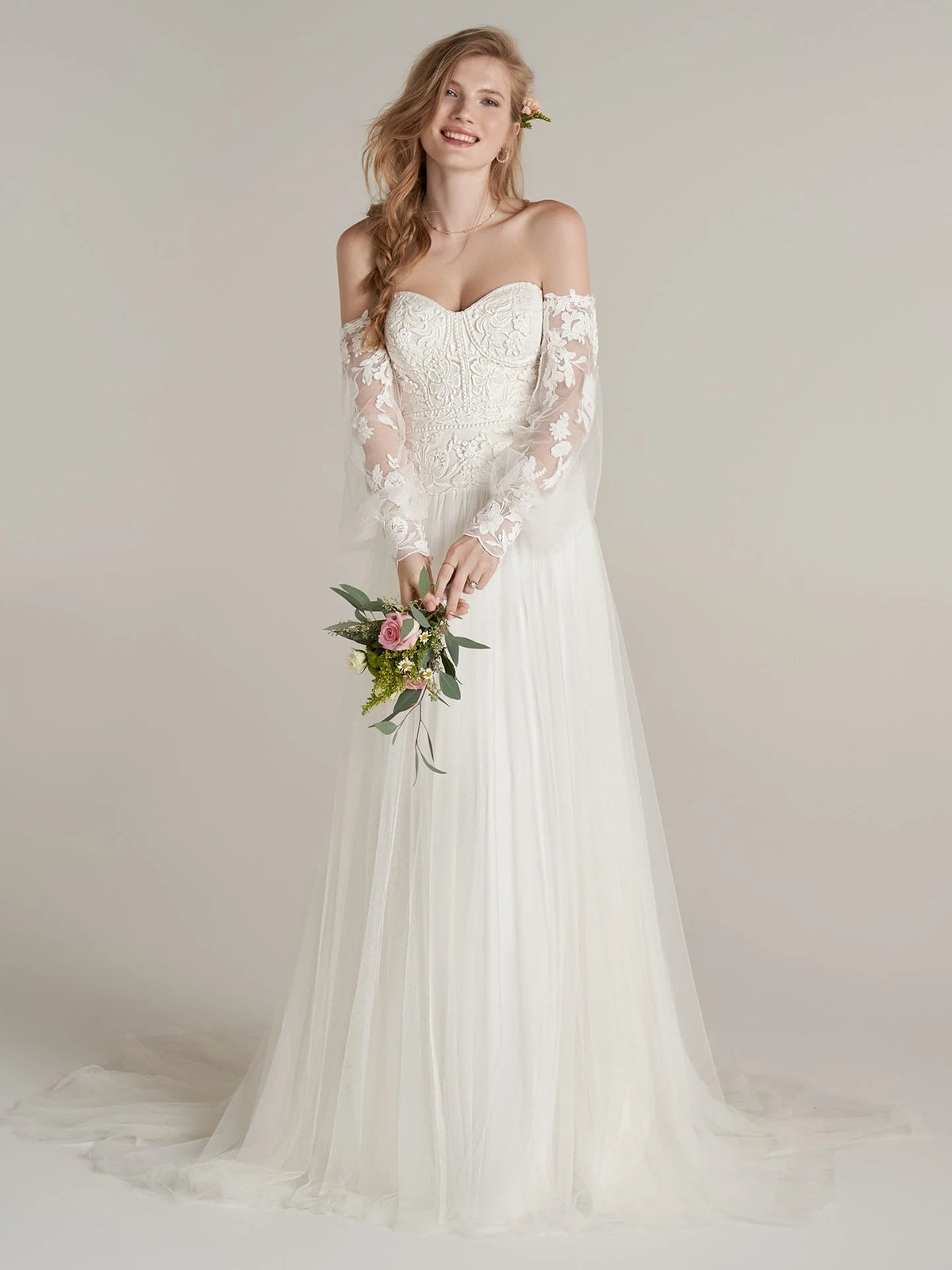 Rebecca Ingram Bridal Gown -Elouise- 22RW980A01 - Sleeves Sold Separately