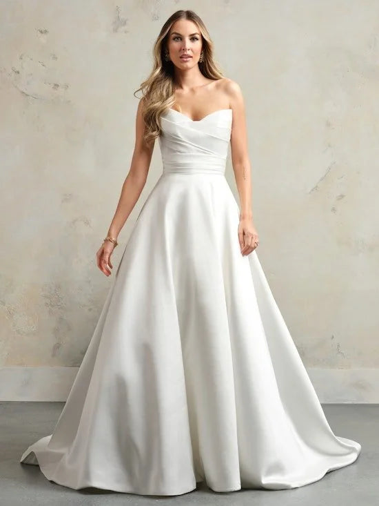 Rebecca Ingram Bridal Mini Dress with detachable skirt- Pockets - Ethelinda