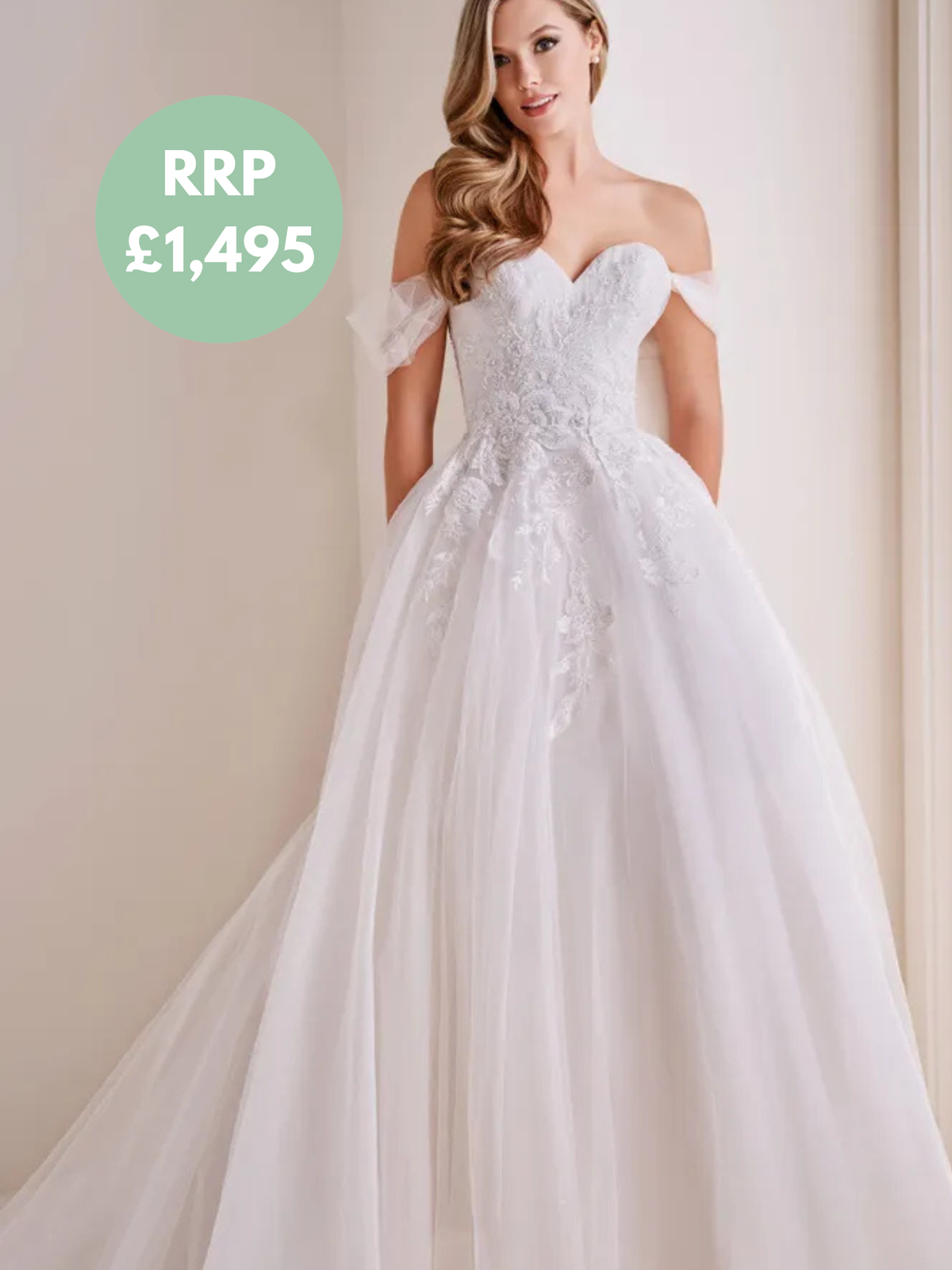 Enchanting  by Mon Cheri Bridal Gown E410 - Detectable Sleeves
