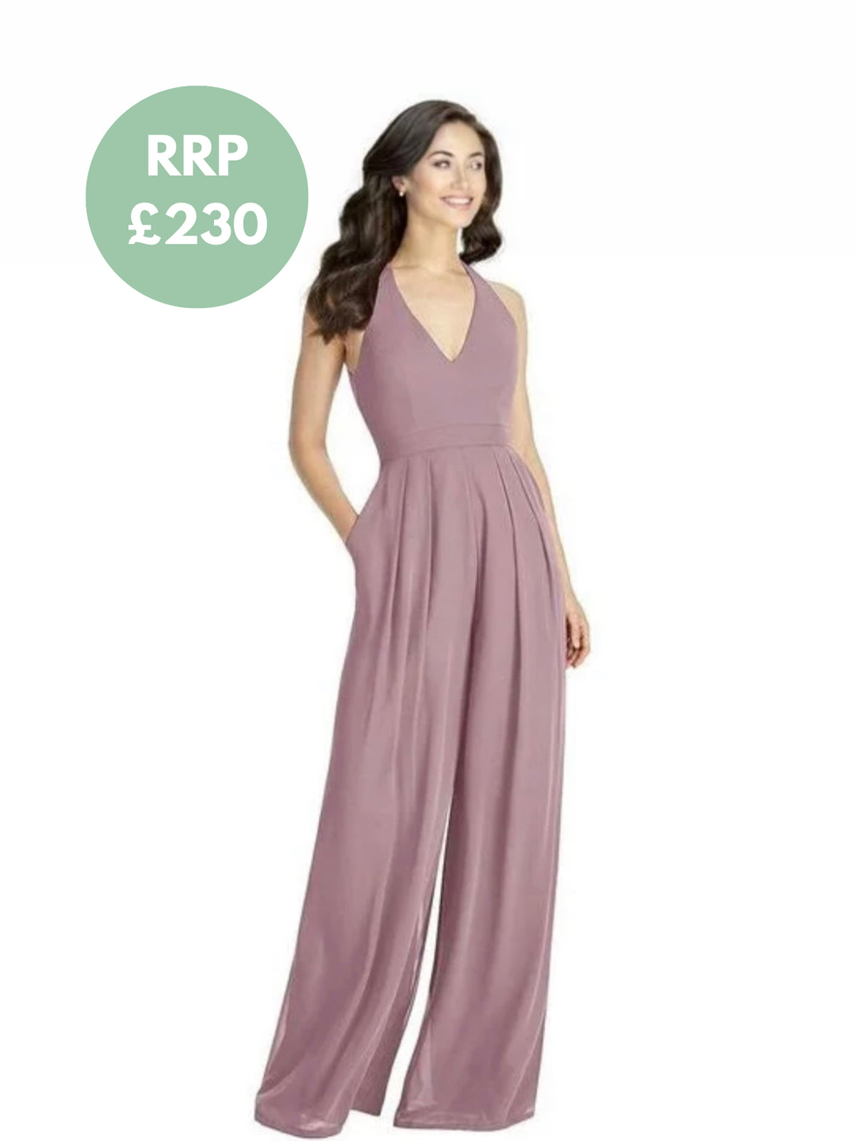 Dessy Collection Jumpsuit with Pockets