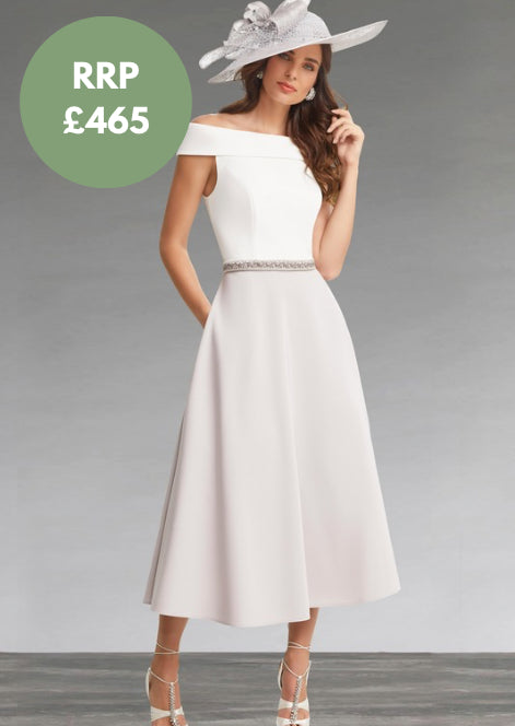 Veni Infantino ivory taupe Dress With Pockets