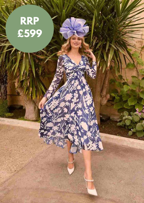 Veni Infantino Navy & Ivory Dress