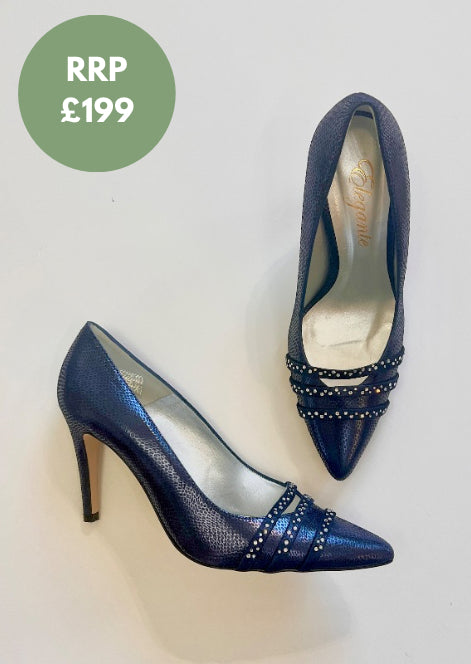 Elegante Navy Shoes