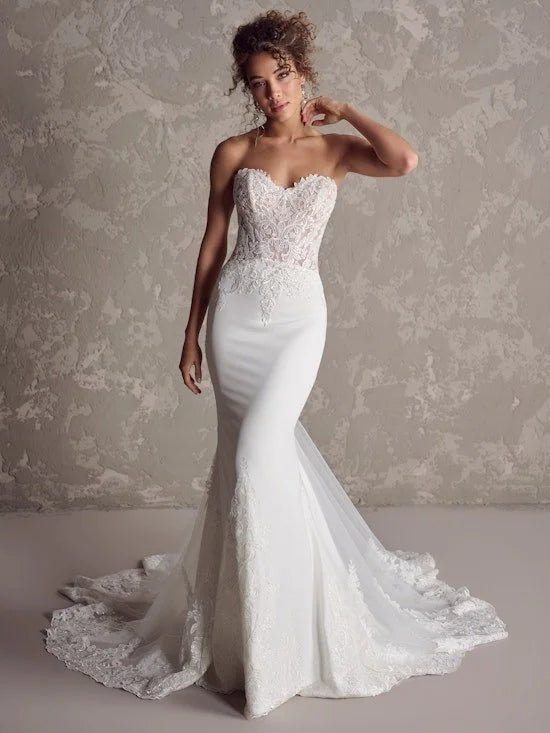 Rebecca Ingram Bridal Gown -Felicia - 24RK147A01 - Sleeves Sold Separately