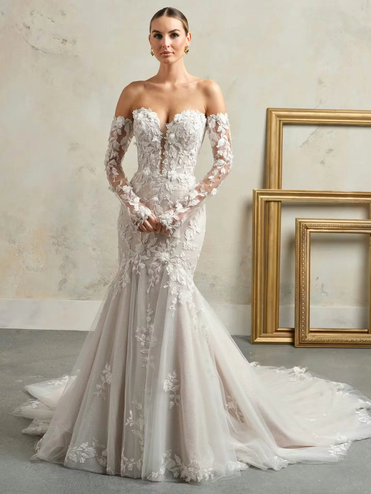 Sottero & Midgley Bridal Gown - Faith - Size 14 -Sleeves Sold Separately