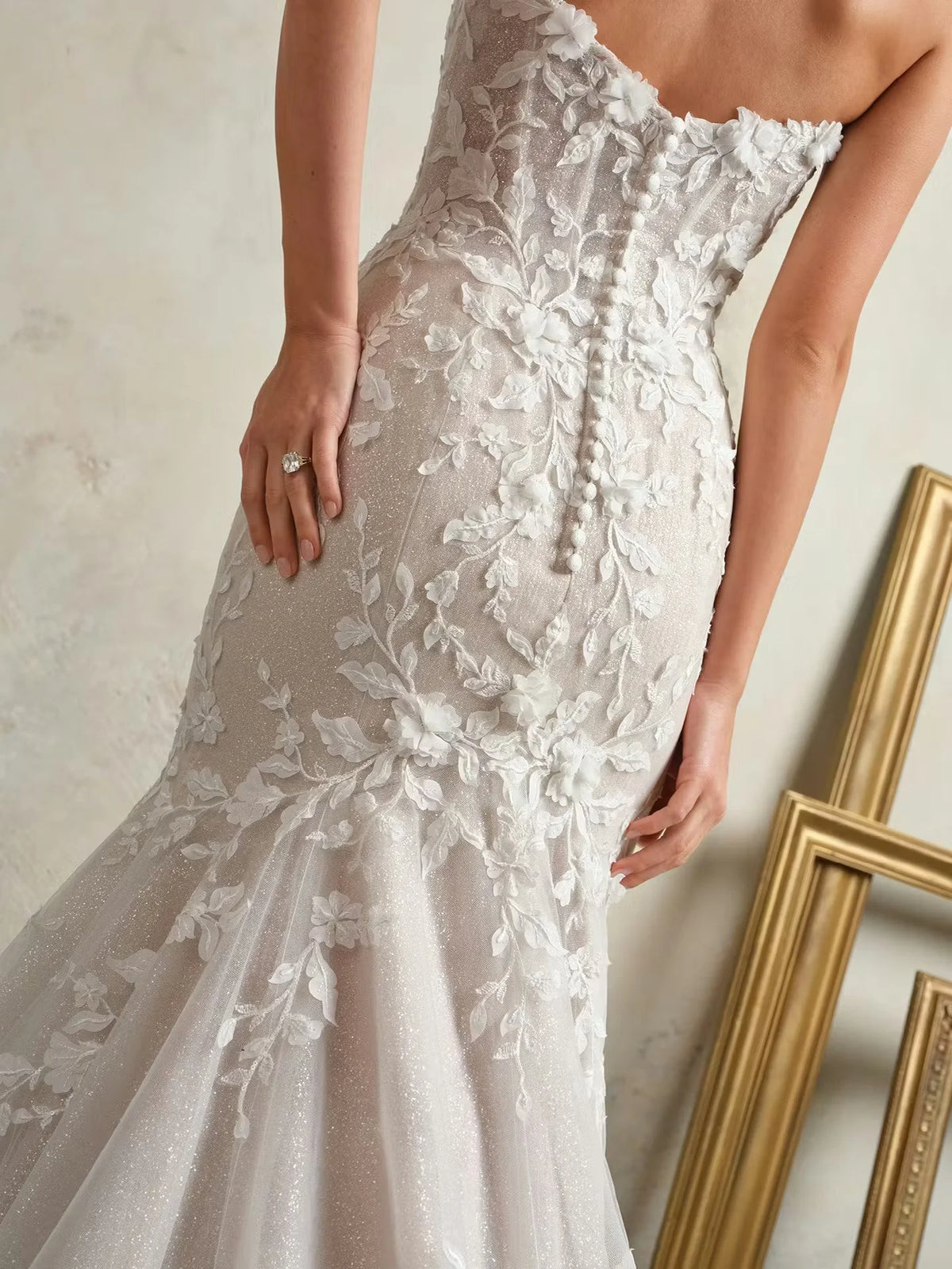 Sottero & Midgley Bridal Gown - Faith - Size 14 -Sleeves Sold Separately