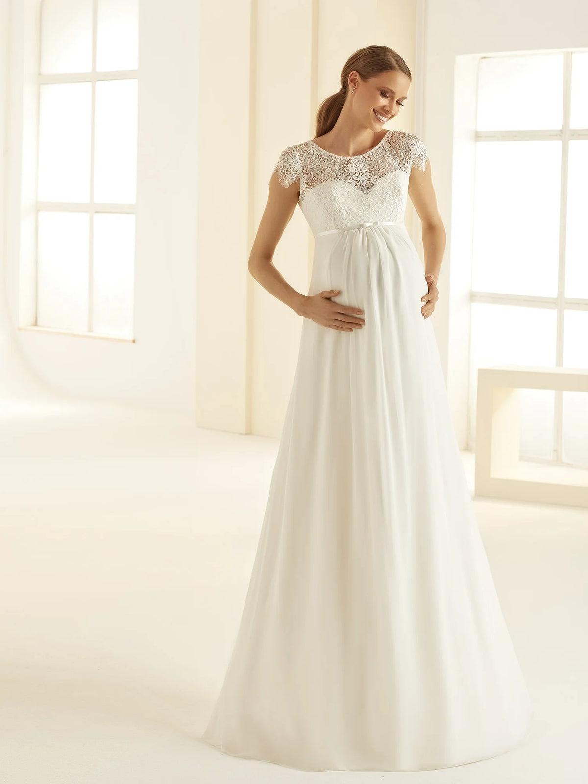 Bianco Evento Bridal Maternity Gown- Bernadette