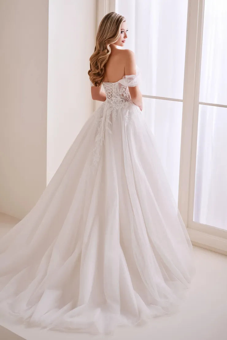 Enchanting  by Mon Cheri Bridal Gown E410 - Detectable Sleeves