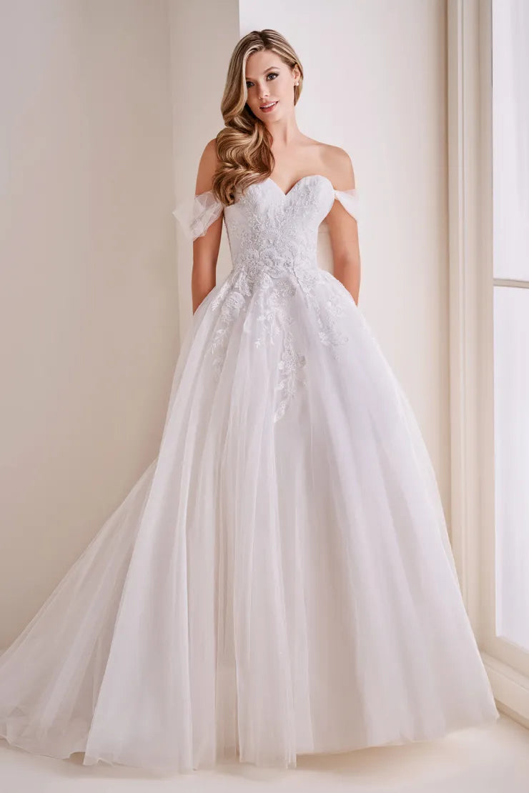 Enchanting  by Mon Cheri Bridal Gown E410 - Detectable Sleeves