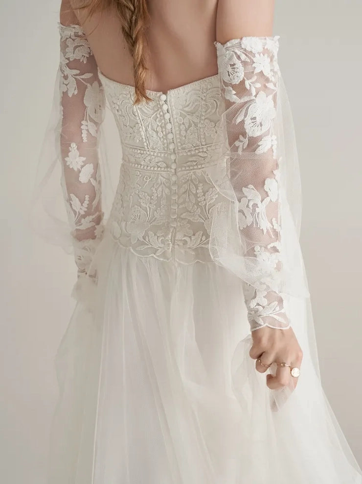 Rebecca Ingram Bridal Gown -Elouise- 22RW980A01 - Sleeves Sold Separately