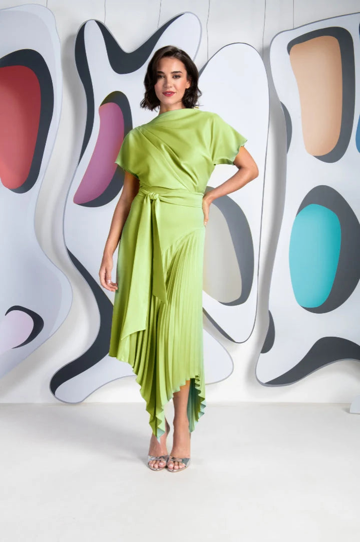 Kevan Jon Mila Pleat Dress